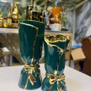 Home ceramic blue vase